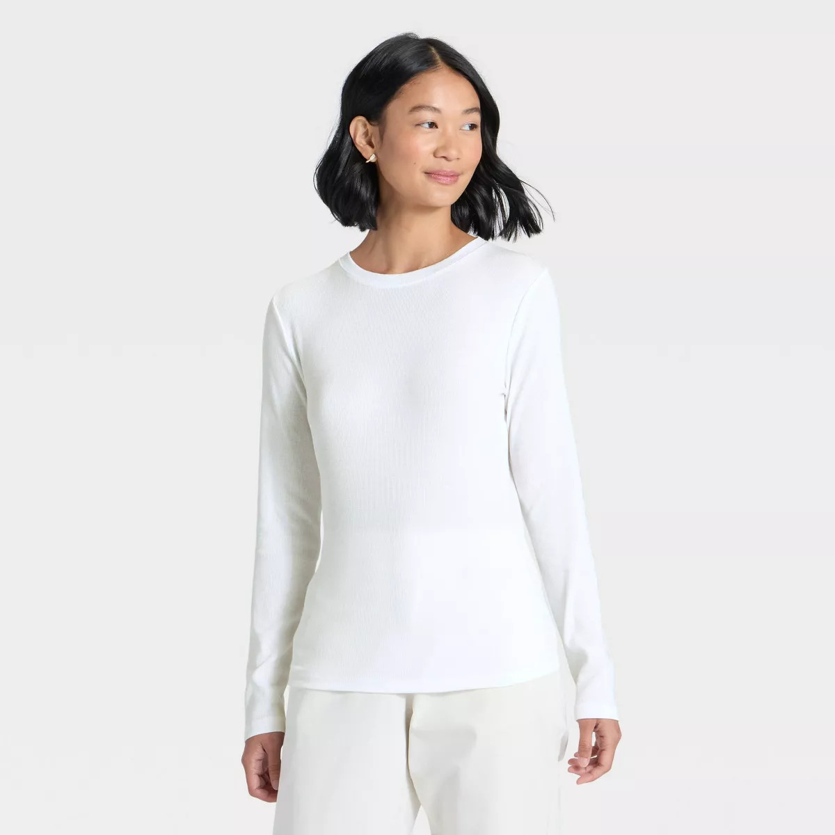 Women's Slim Fit Long Sleeve Top - A New Day™ | Target