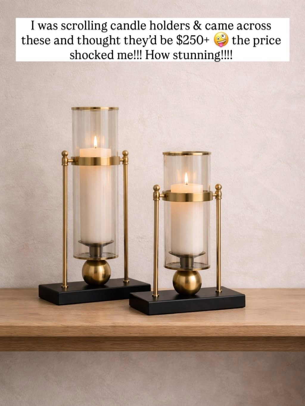 Restocked! I was scrolling candle holders & came across these and thought they’d be $250+ 🤪 the price shocked me!!! How stunning!!!!
