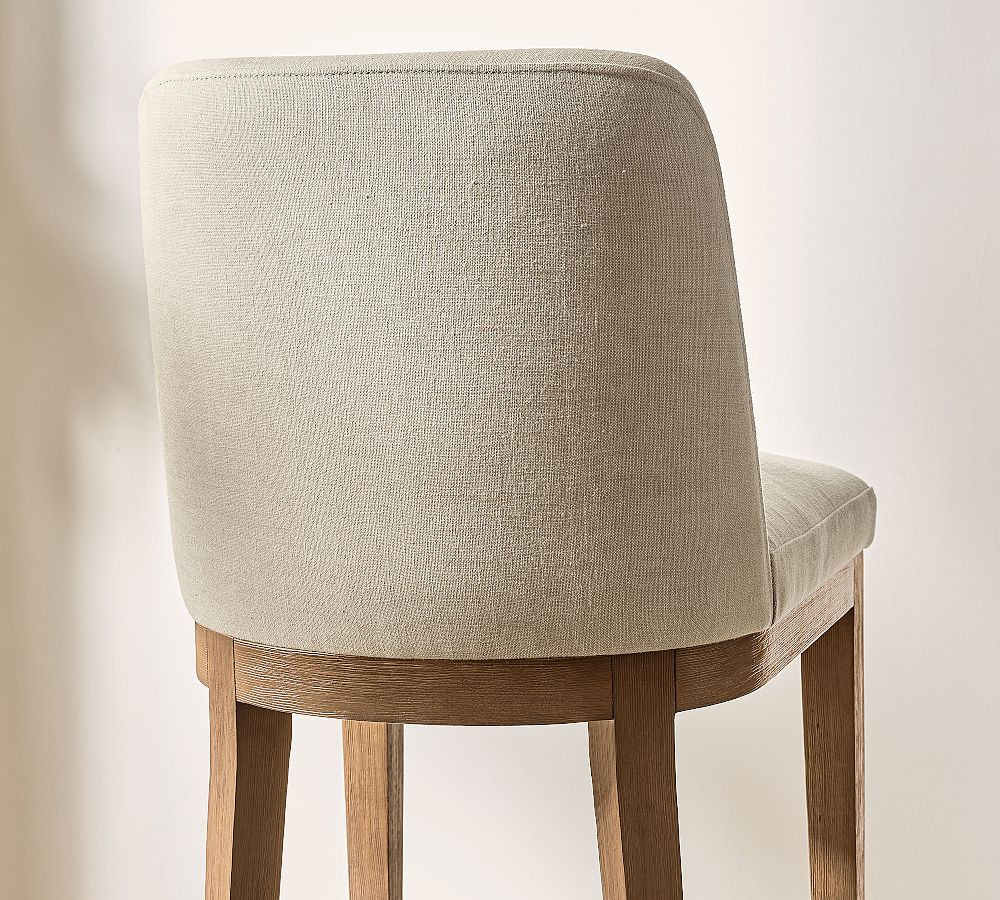 Layton Upholstered Stool | Pottery Barn (US)