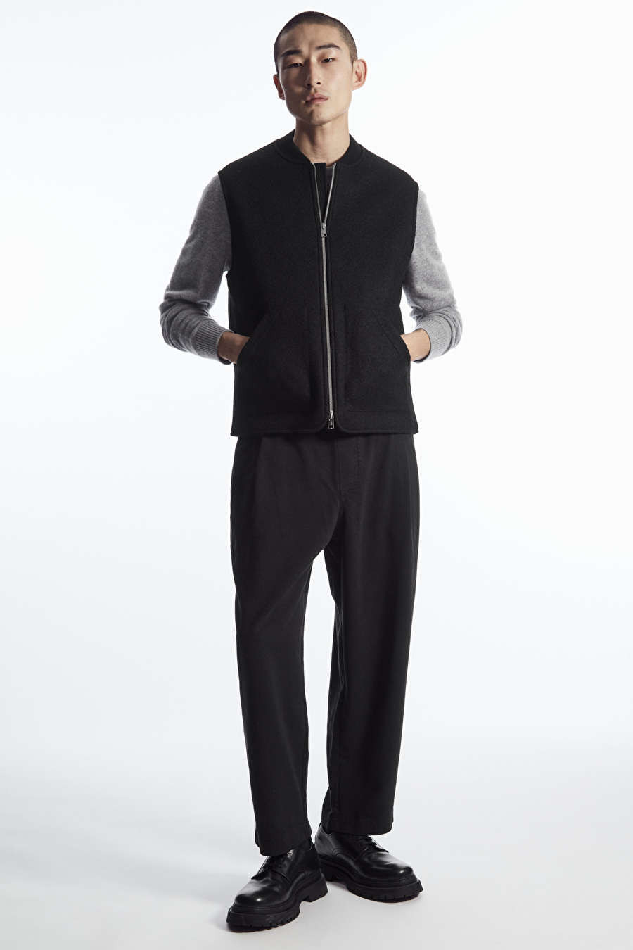 BOILED-WOOL VEST | COS (US)