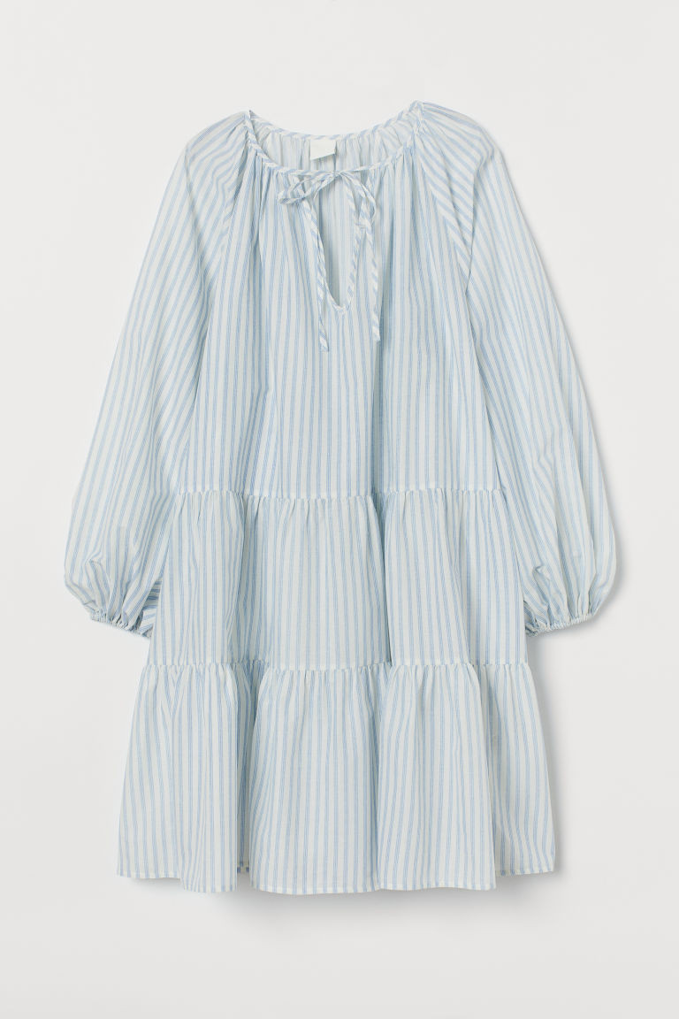 H & M - Puff-sleeved Dress - White | H&M (US + CA)