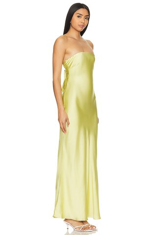 Julieta Maxi Dress in Melon Green | Revolve Clothing (Global)