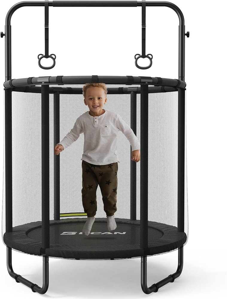 BCAN 60''/55" Mini Trampoline for Ages 1 to 8 Kid, 5FT Toddler Trampoline - Indoor/Outdoor Use wi... | Amazon (US)