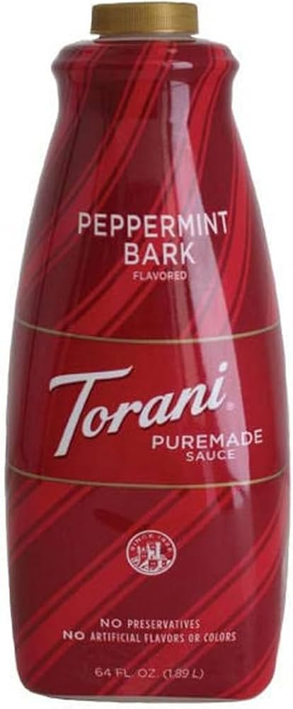 Torani Puremade Dessert Sauce, Peppermint Bark, 64 Fl Oz Bottle | Amazon (US)