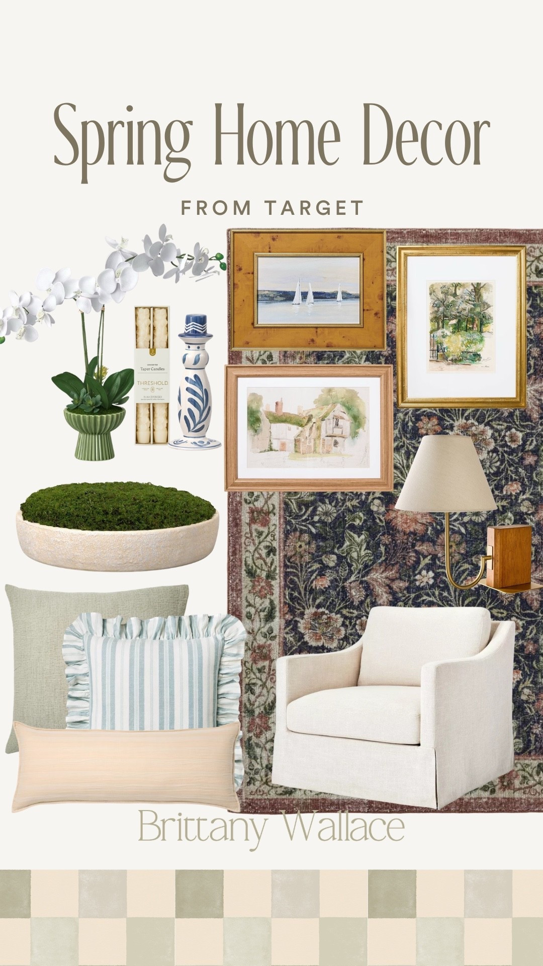 Spring home decor from Target! 
area rug, accent chair, wall prints, faux plants, spring pillows, lamp, spring refresh

#LTKHome #LTKSeasonal