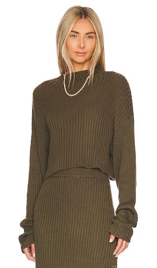 Cropped Pullover in Army | Revolve Clothing (Global)