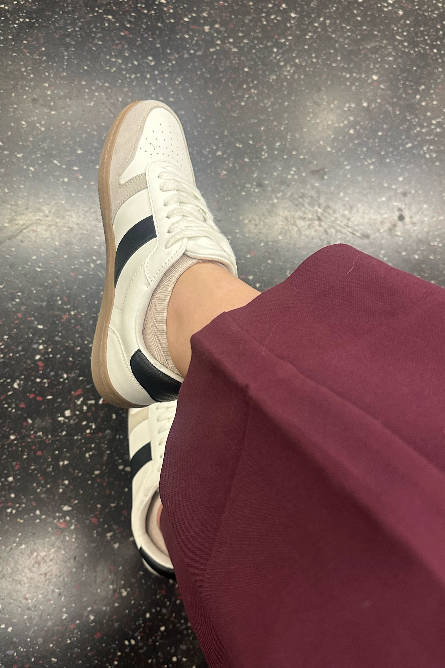 These Target sneakers are the perfect color way (good dupe for Sambas) and only $35! Really loved wearing them with these wide-leg trousers today. Such a chic fall vibe! 

#LTKShoeCrush #LTKFindsUnder50