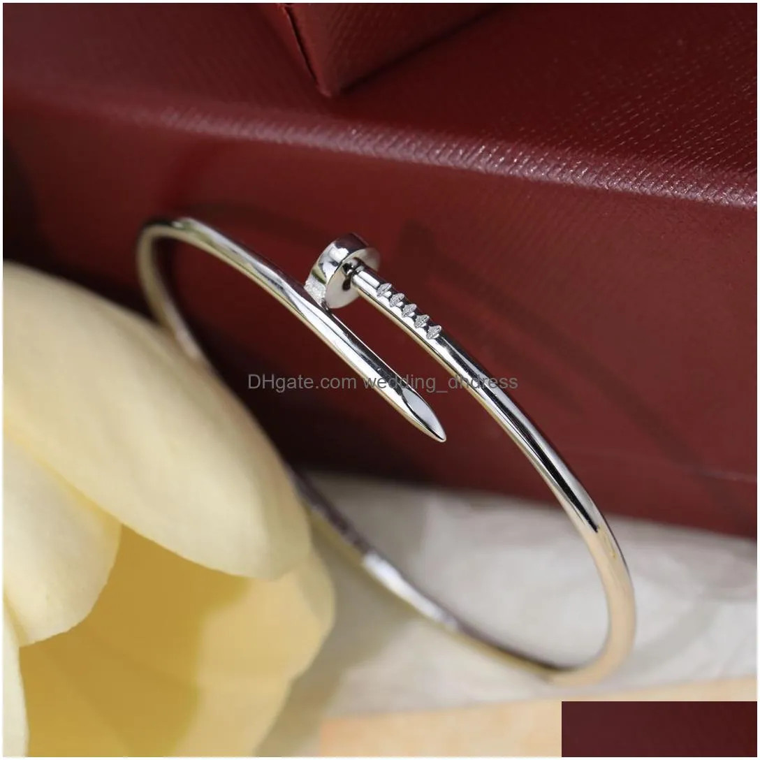 Save Big on Bulk  Jewelry Designer Bracelet Luxury Womens Nail Customized Thin Version Of The Ban... | DHGate