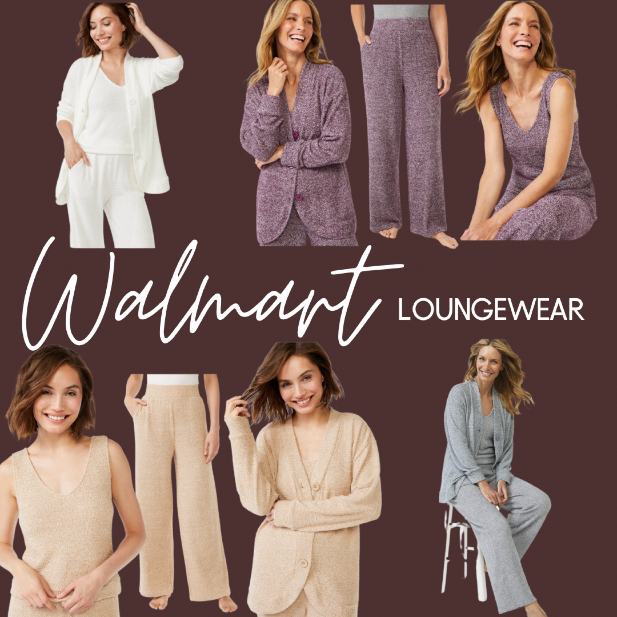 Walmart Loungewear
Super soft Chenille Sleep set. The perfect cozy set for this Christmas! Comes in 4 different colors. Incredibly comfortable, get the whole set or individual pieces. 

#LTKHoliday #LTKGiftGuide #LTKSeasonal