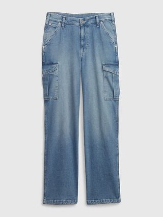 Organic Cotton &apos;90s Loose Cargo Jeans with Washwell | Gap (US)