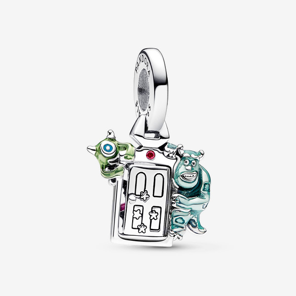 Pandora Disney Pixar Monsters, Inc. Door Dangle Charm - Enamel / Sterling silver / Cubic Zirconia / Multicolor | Pandora US