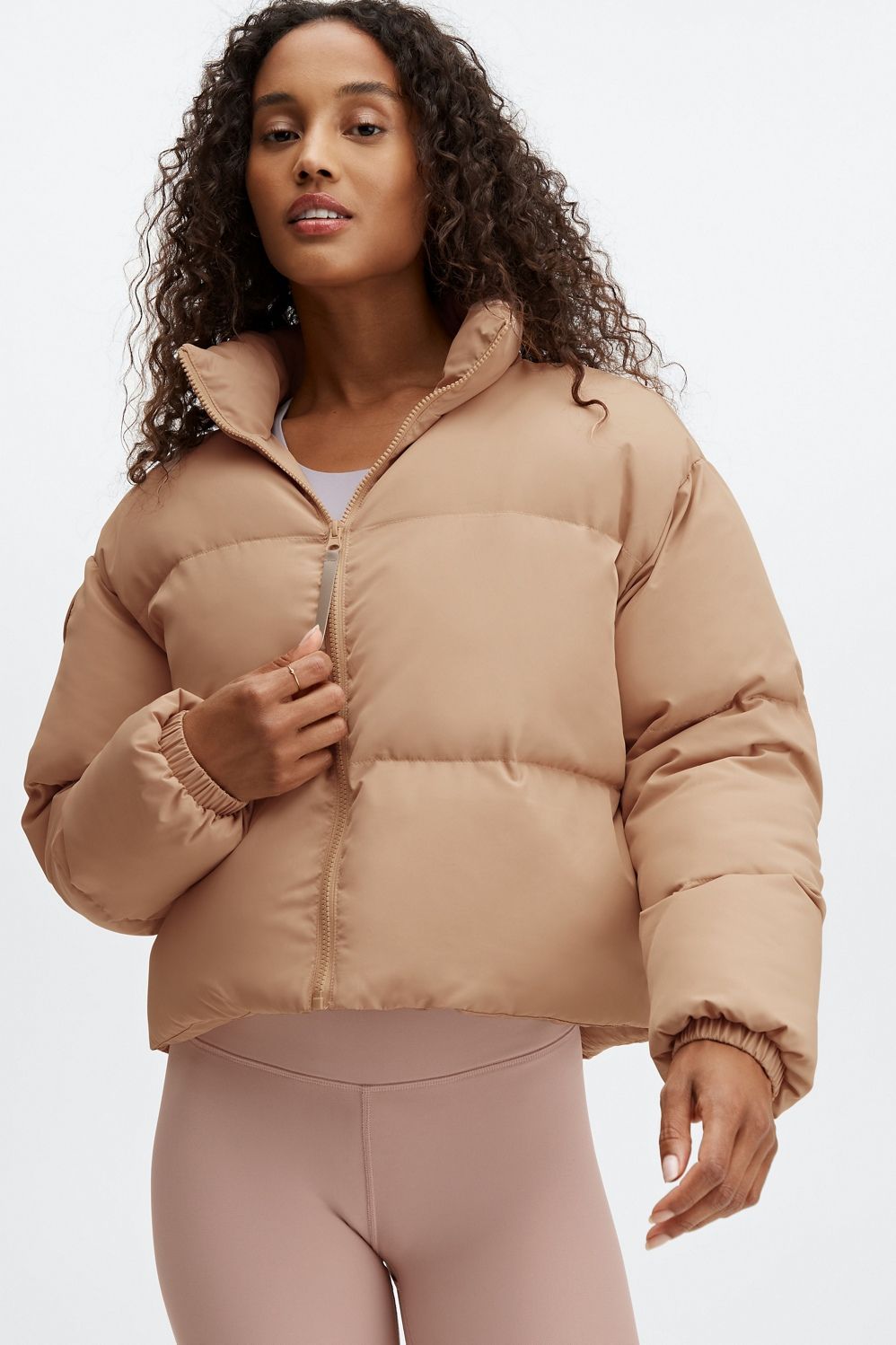 Wander Cropped Puffer Jacket | Fabletics - North America