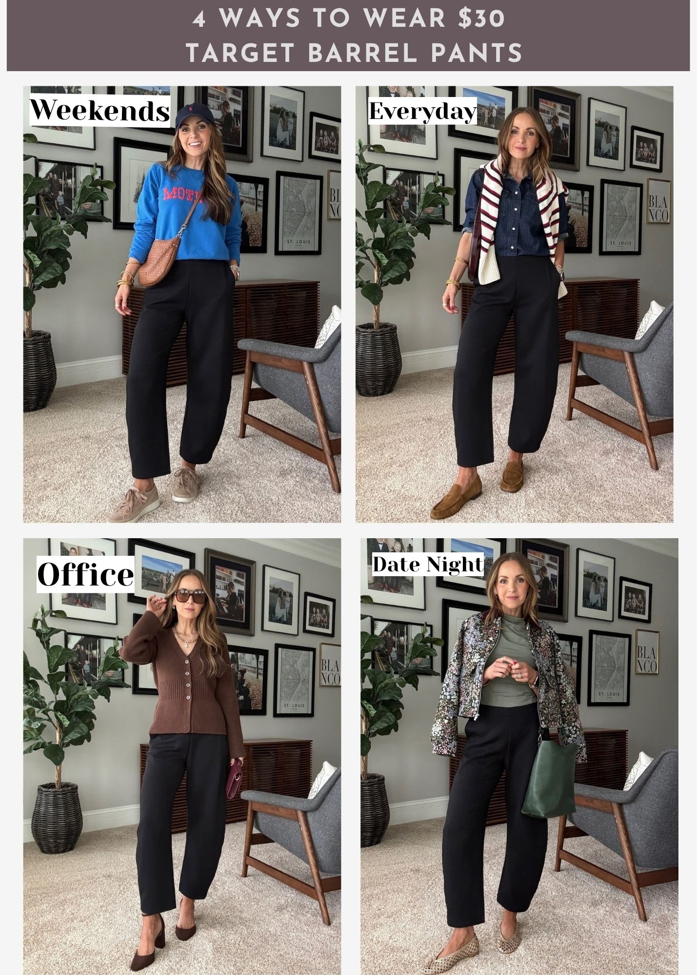 4 ways to wear viral @target barrel pants. Get your true size

#LTKgrwm