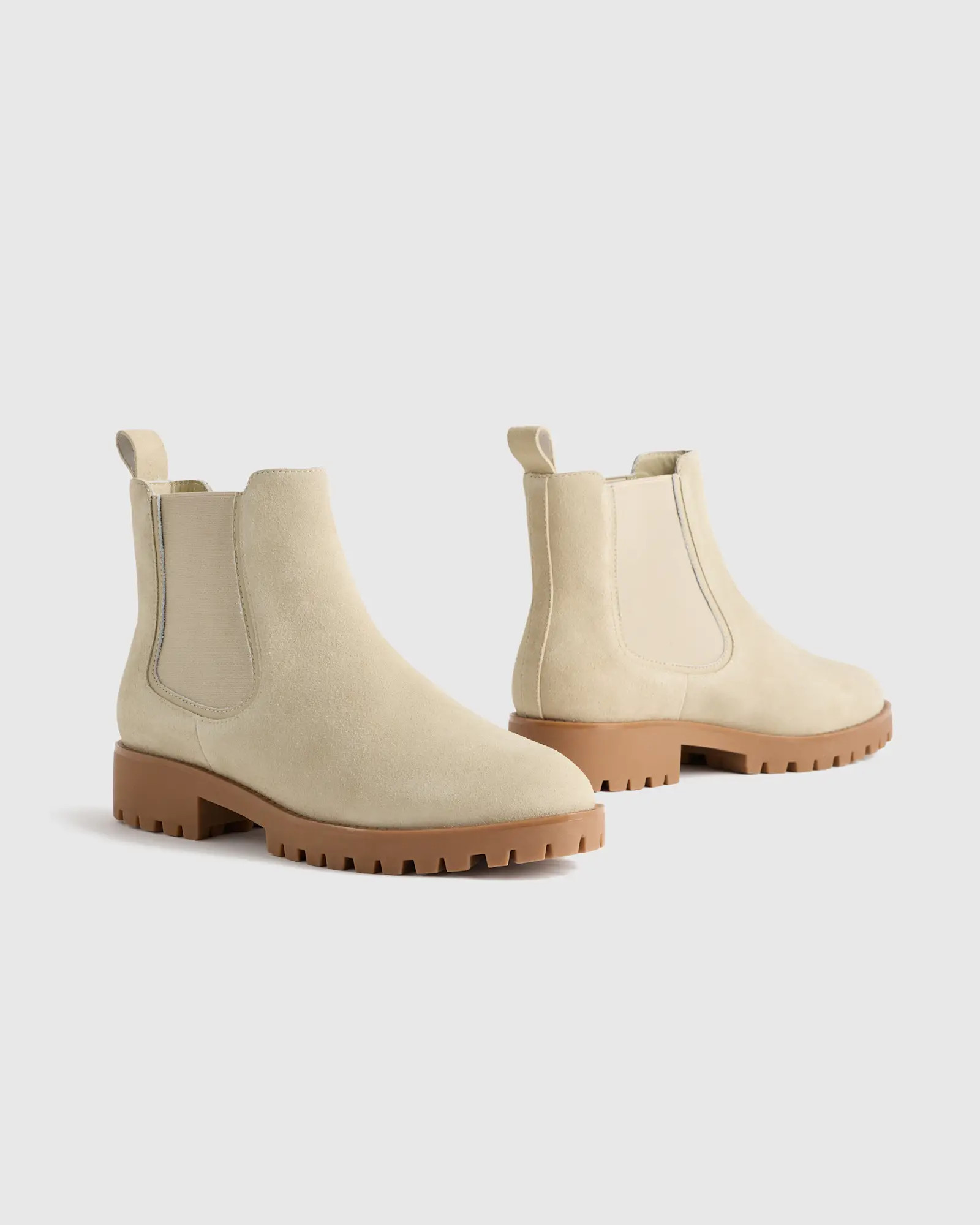 Italian Suede Lug Sole Chelsea Boot | Quince