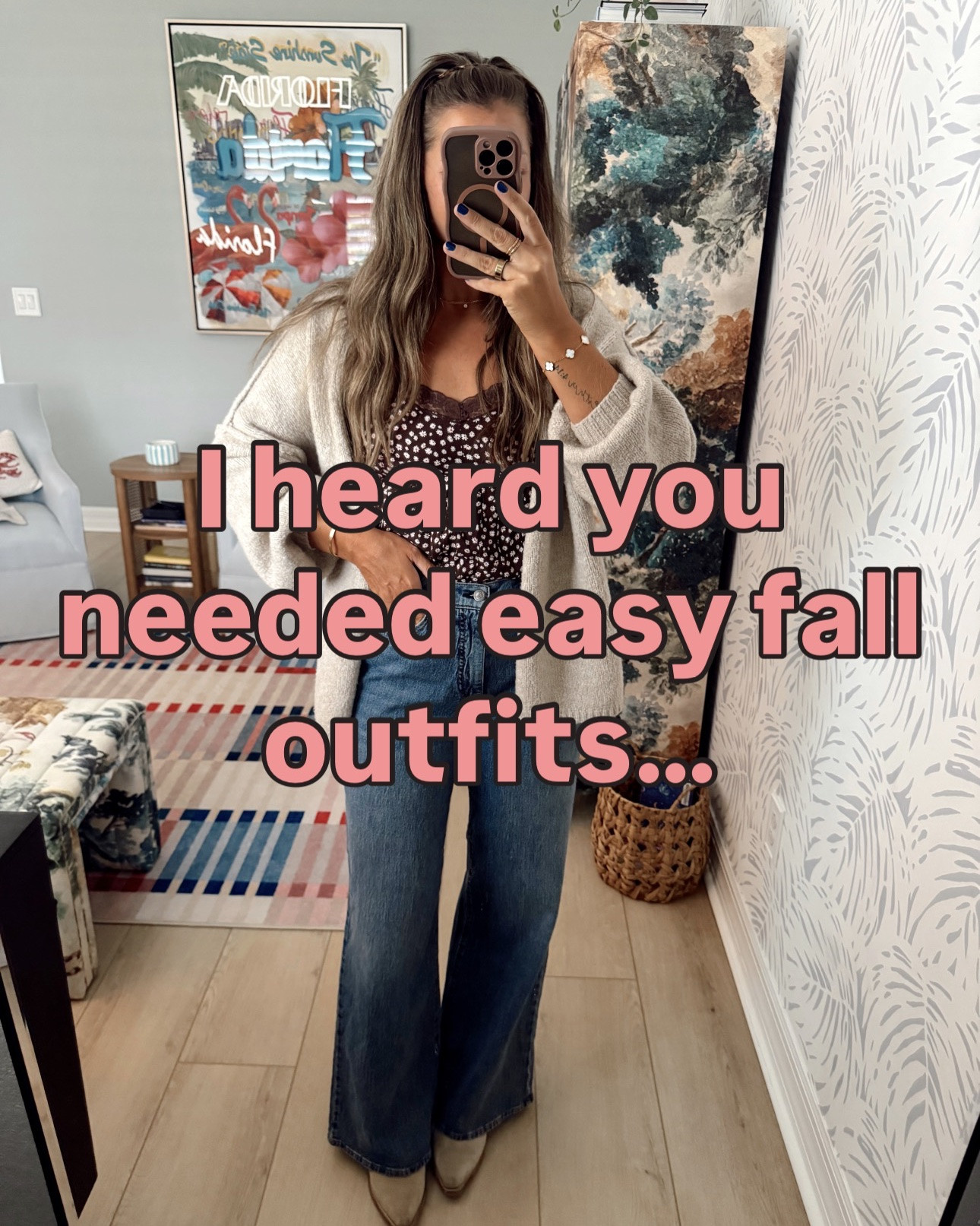 Easy fall outfit ideas from mom life fits for school drop off, to workwear outfits (super cute options for you teachers for teacher outfits!), allll the way to fall family photos and even Thanksgiving 🤭 lmk if you have any qs!!