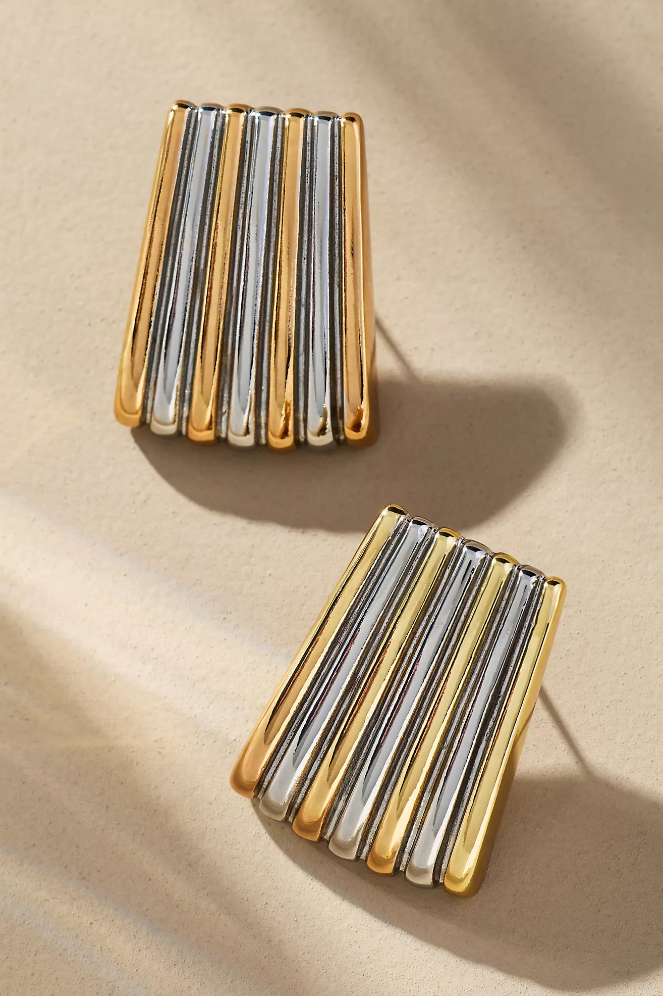 Two-Tone Linear Earrings | Anthropologie (US)