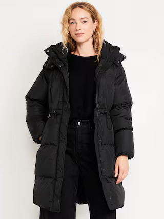 Water-Resistant Quilted Long Puffer Jacket | Old Navy (US)