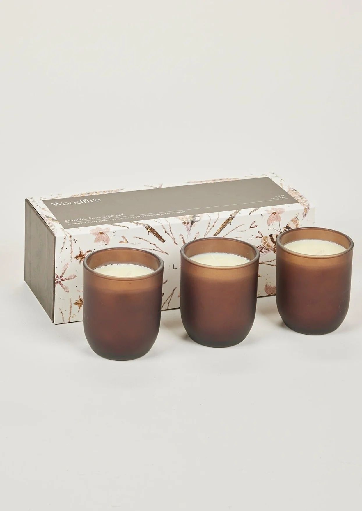Set of Woodfire Scented Candles | Fall Decor at Afloral.com | Afloral
