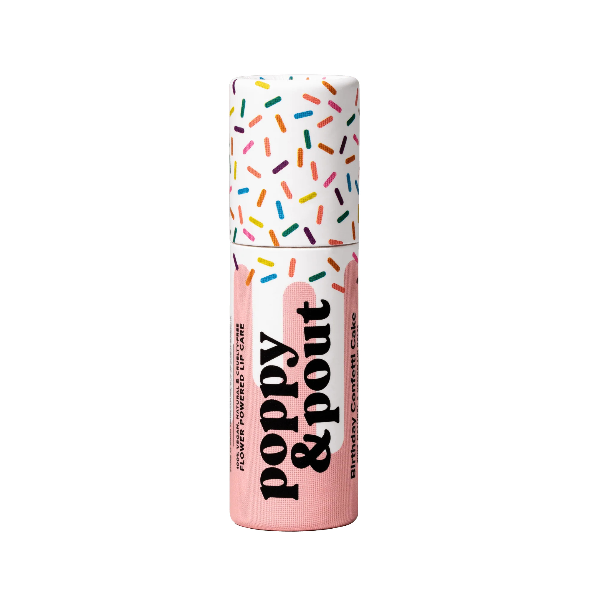 Lip Balm, Birthday Confetti Cake, Pink | Poppy & Pout