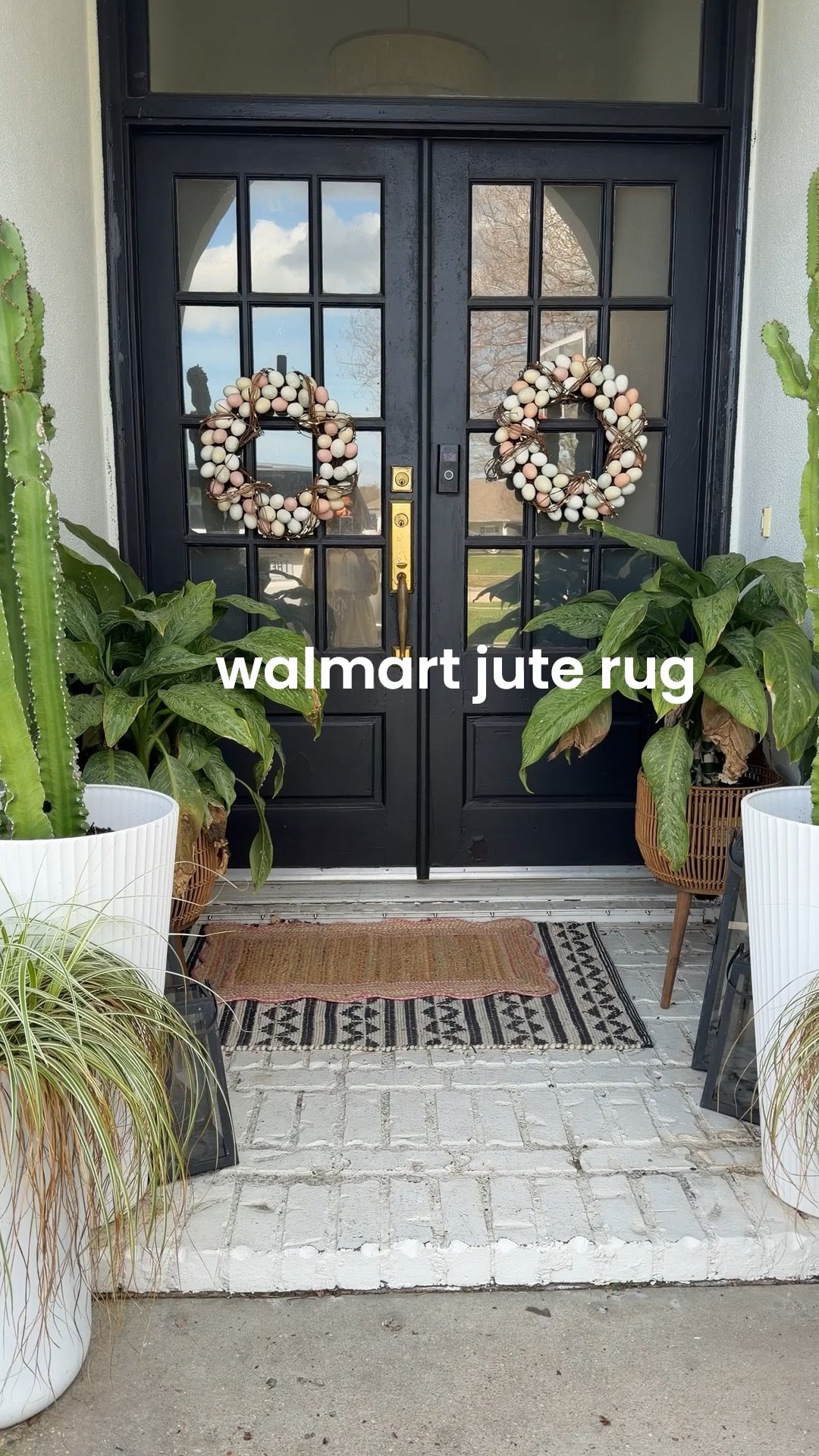 Simple Easter decor!! Love the Walmart jute rug to tie in the kitchen pink 

#LTKHome