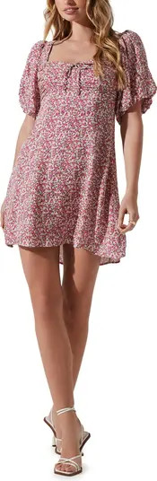 Floral Print Puff Sleeve Dress | Nordstrom