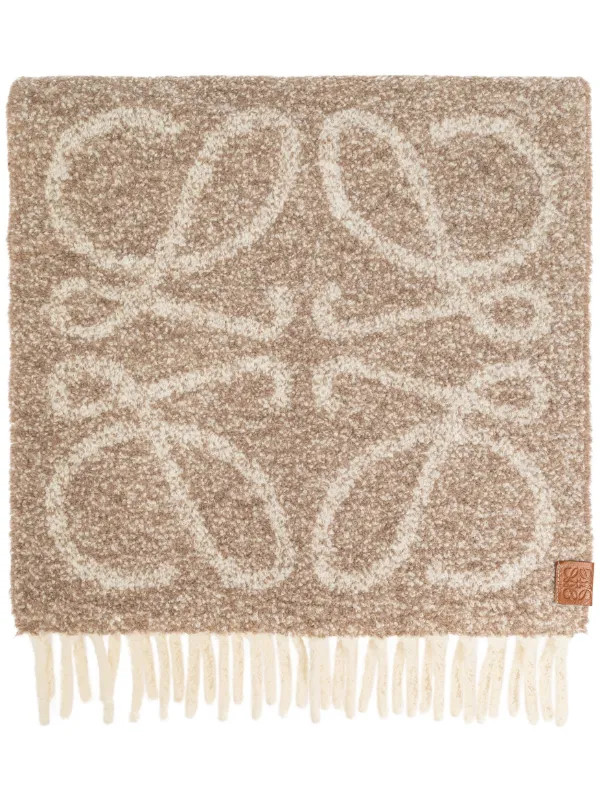 LOEWE Anagram Scarf | Neutrals | FARFETCH UK | Farfetch Global