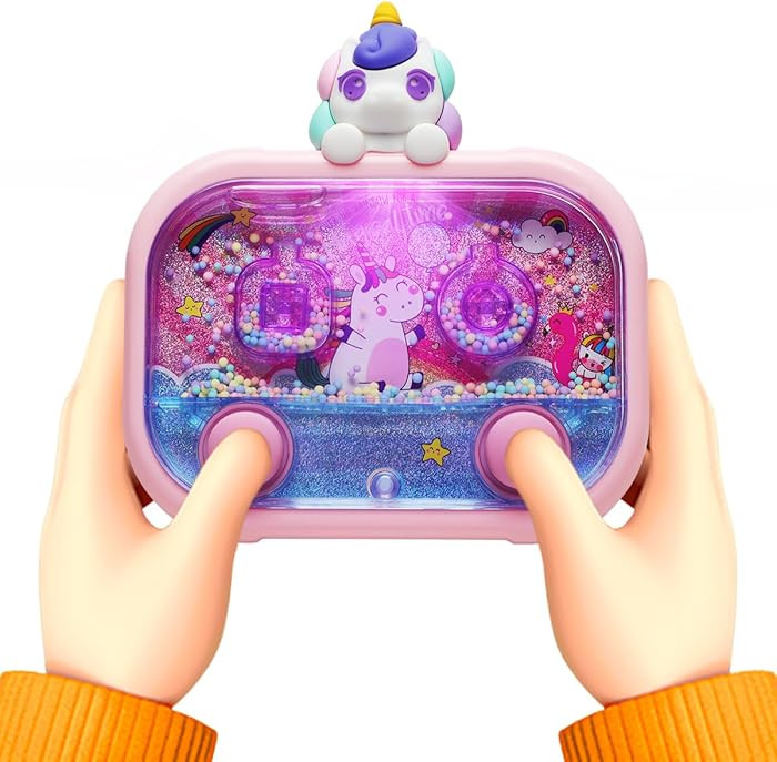 Handheld Water Game with Light – Water Ball Target Toy for Kids Ages 3+, Retro Fidget Toy, Scre... | Amazon (US)