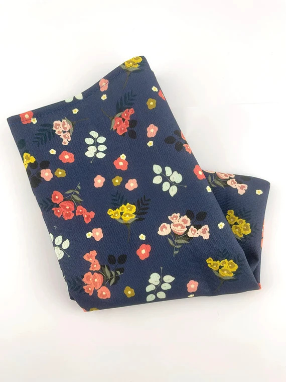 Dark Floral Tea Towel | Etsy | Etsy (US)