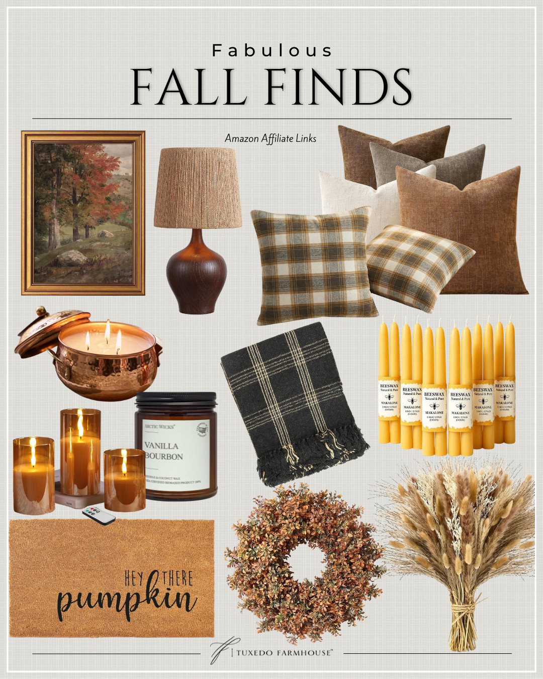 Fabulous fall finds from Amazon! 🍂🤎 I’m loving these warm autumn tones, cozy plaids, rich wood accents and glowing candles. Such an easy way to bring that collected, cozy fall feeling into your home without changing everything. So many pretty finds in this roundup!

#LTKHome #LTKSeasonal #LTKStyleTip #AmazonHome #FallDecor #FallHome #CozyHome #AmazonFinds 

 #LTKSeasonal #LTKHome #LTKSaleAlert