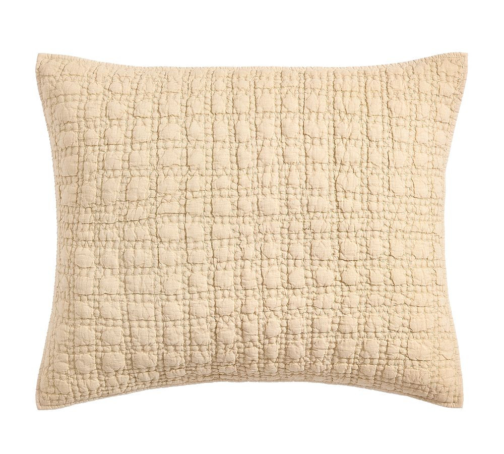 Linen Garment Wash Wash Quilt Shams | Pottery Barn (US)