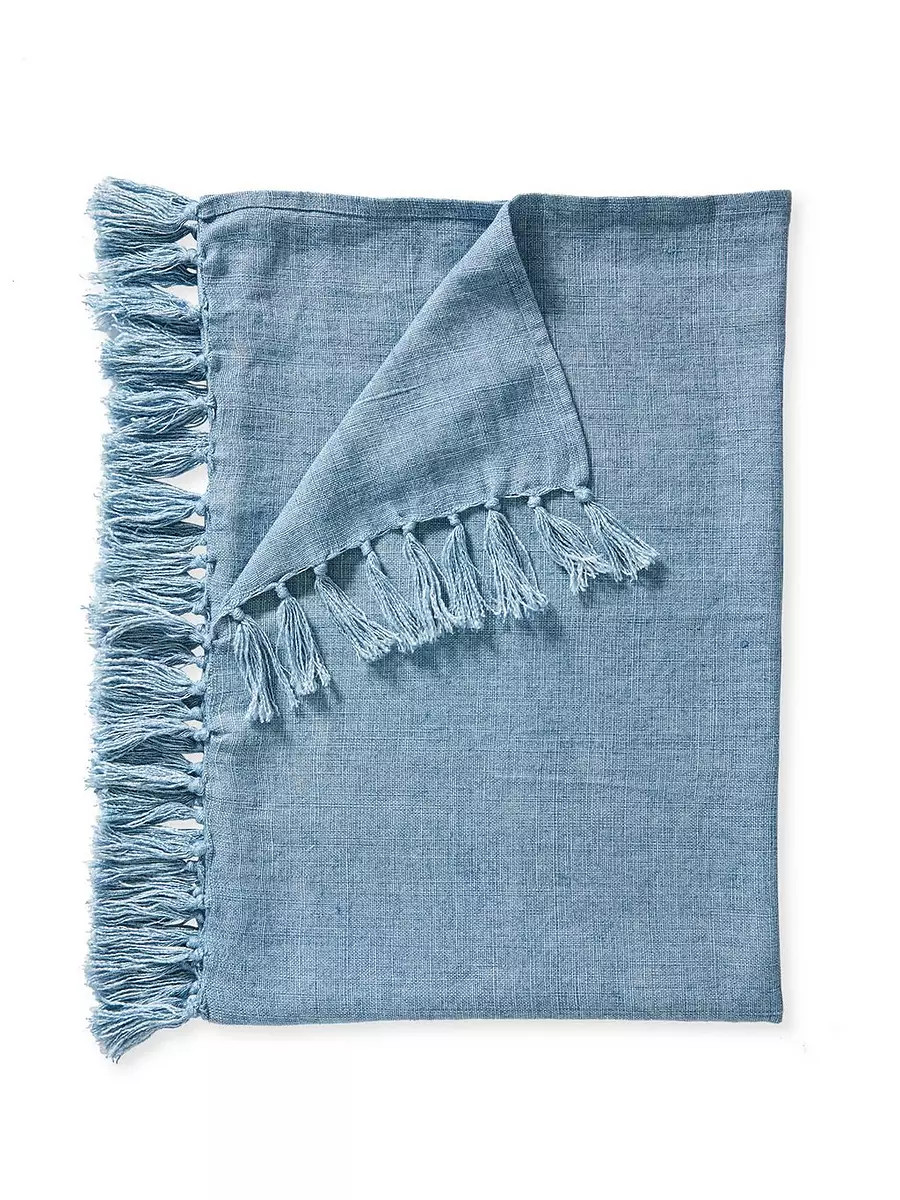 Mendocino Linen Throw | Serena and Lily