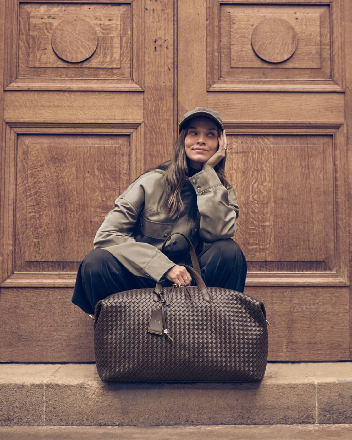 Soho Hand Woven Weekend Bag in Chocolate | Katie Loxton Ltd. (UK)