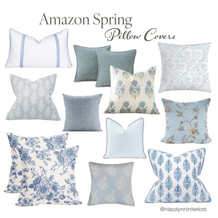 💙Check out my favorite Amazon spring pillow covers! Coastal blues are really in this year - and I’m all about it! 

#LTKSeasonal #LTKhome #LTKSpringSale