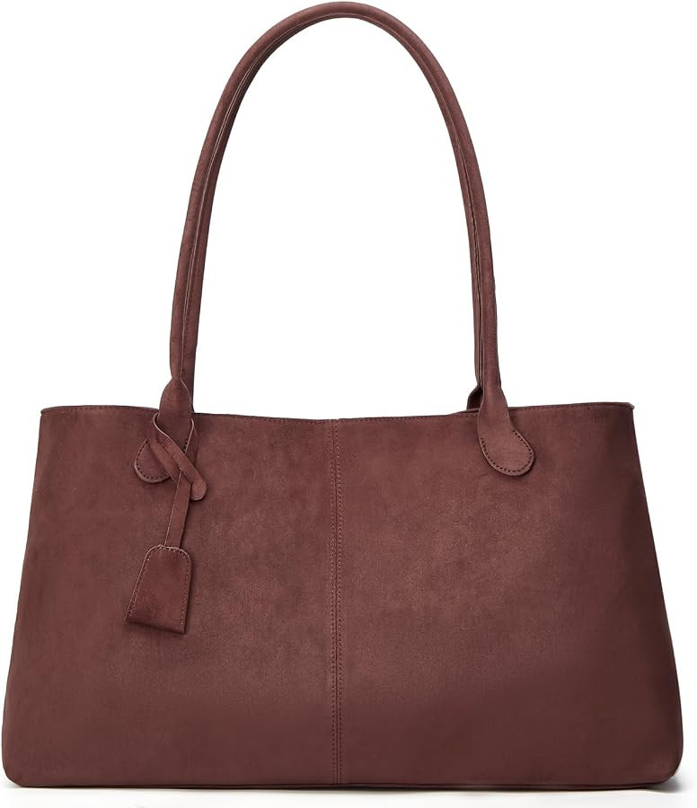 Suede Tote for Women Winter Fall Shoulder Bag Trendy Crossbody Bags Hobo Handbag Slouchy Hobo Bag... | Amazon (US)