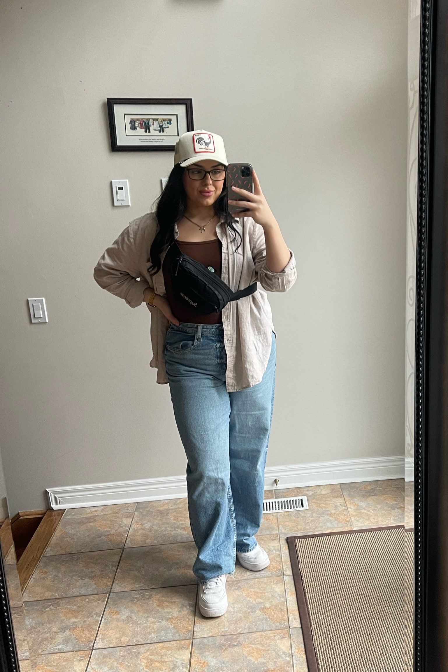 These jeans have quickly become an everyday staple 👖

I couldn’t find the hat to link it but I got it at Lids!

#LTKworkwear #LTKmidsize #LTKcanada