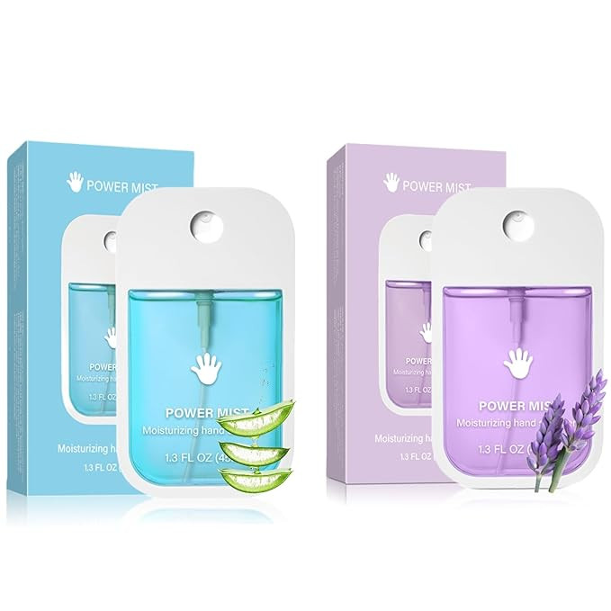 2pcs Hand Sanitizer Spray, Portable Power Mist Hydrating Hand Sanitizers Spray Travel Size, Pocke... | Amazon (US)