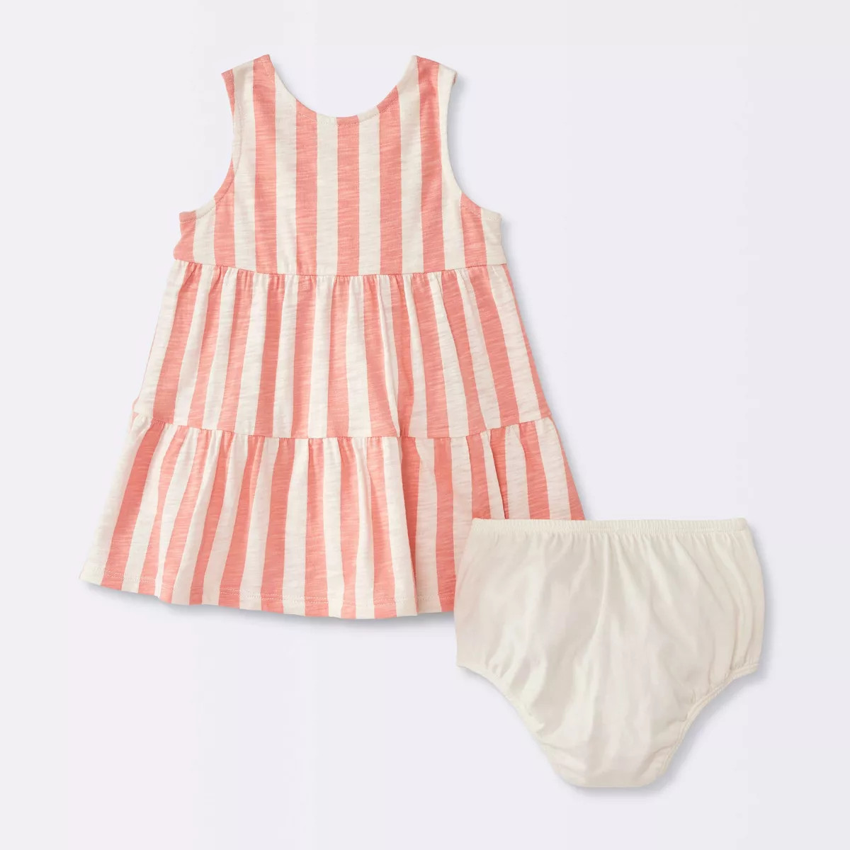 Baby Girls' Striped Dress - Cloud Island™ Pink 12M | Target