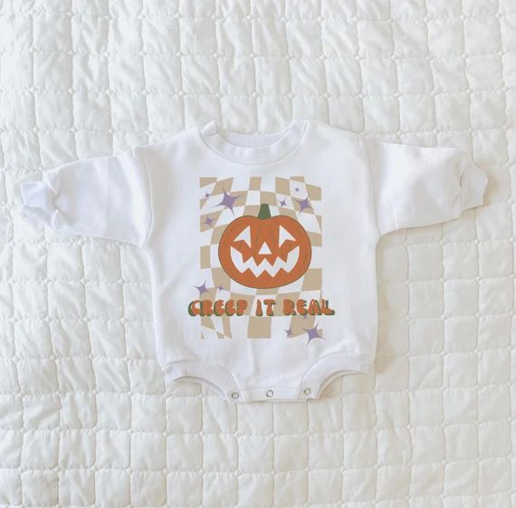 First Halloween Baby Outfit Baby First Halloween Creep It - Etsy | Etsy (US)