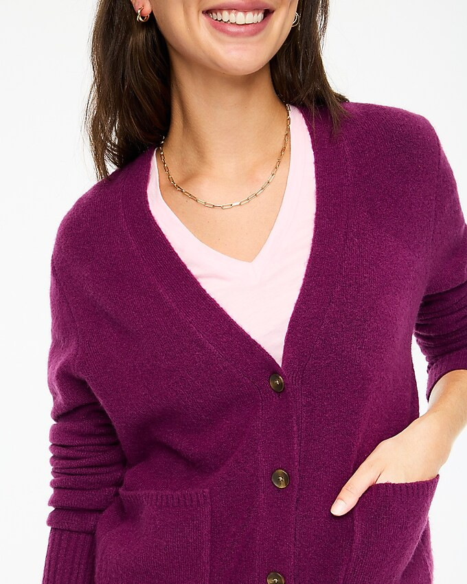 V-neck cardigan sweater in extra-soft yarn | J.Crew Factory