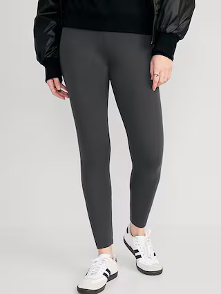 High Waisted Fleece-Lined Leggings for Women | Old Navy (US)