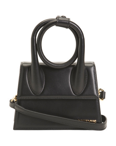 Made In Italy Calf Leather Le Chiquito Noeud Satchel | TJ Maxx