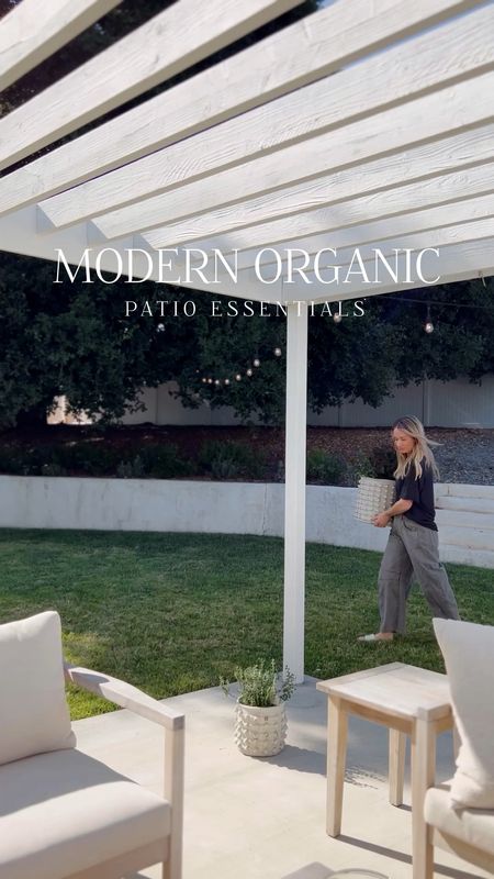 Shop our modern organic patio furniture and decor! 

#LTKsalealert #LTKhome #LTKSeasonal