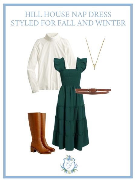 It’s the Hill House Fall Drop today at 12pm EST! I’ve been eyeing the Emerald Green Ellie Nap Dress and wanted to style it a few ways before making the investment. Absolutely love how I styled the nap dress for fall and for winter! 

Nap Dress / Hill House / Classic Style / Fall Outfits / Fall Dresses / Midi Dresses / Feminine Style / Riding Boots / White Turtleneck / Brown Belt 

#LTKfit #LTKSeasonal #LTKstyletip