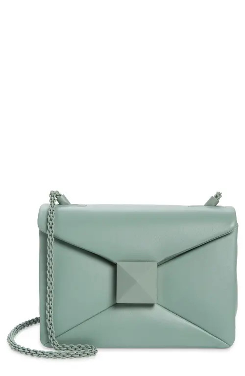 Valentino Garavani One Stud Leather Shoulder Bag in 5W0 Morning Dew at Nordstrom | Nordstrom