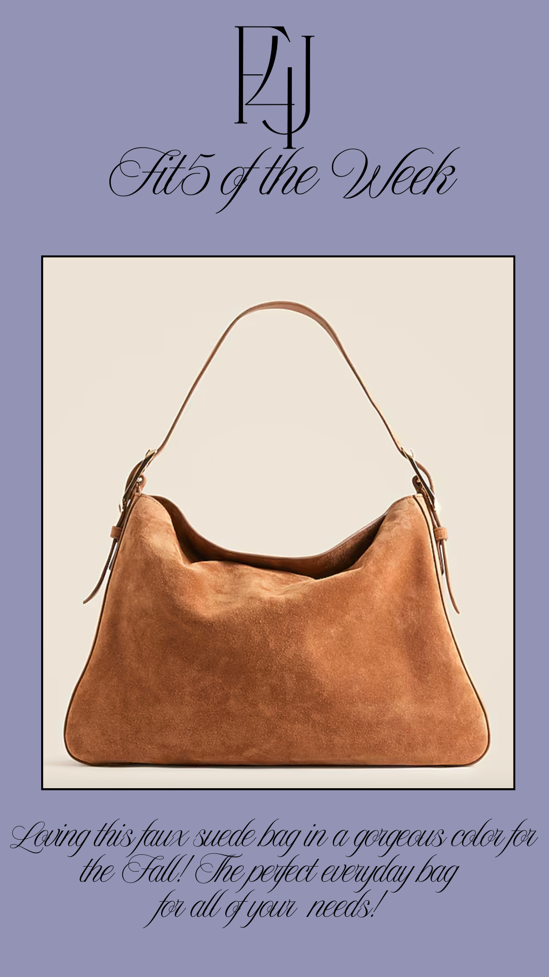 No wonder this is called an "Everyday Bag;" it will be your everyday bag of the season! Loving the trendy faux suede and gorgeous color! Lots of other color options - and even a chain strap - to choose from! 

Fit4Janine, J.Crew, Accessories, Handbags 

 #LTKSeasonal #LTKStyleTip #LTKItBag