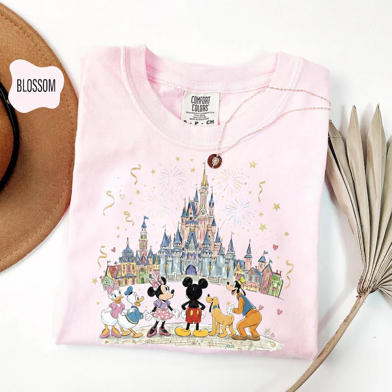 Mickey and Friends Magical Park Shirts, Happiest Place On Earth Tee, Magical Castle Mouse Shirt, ... | Etsy (Global)