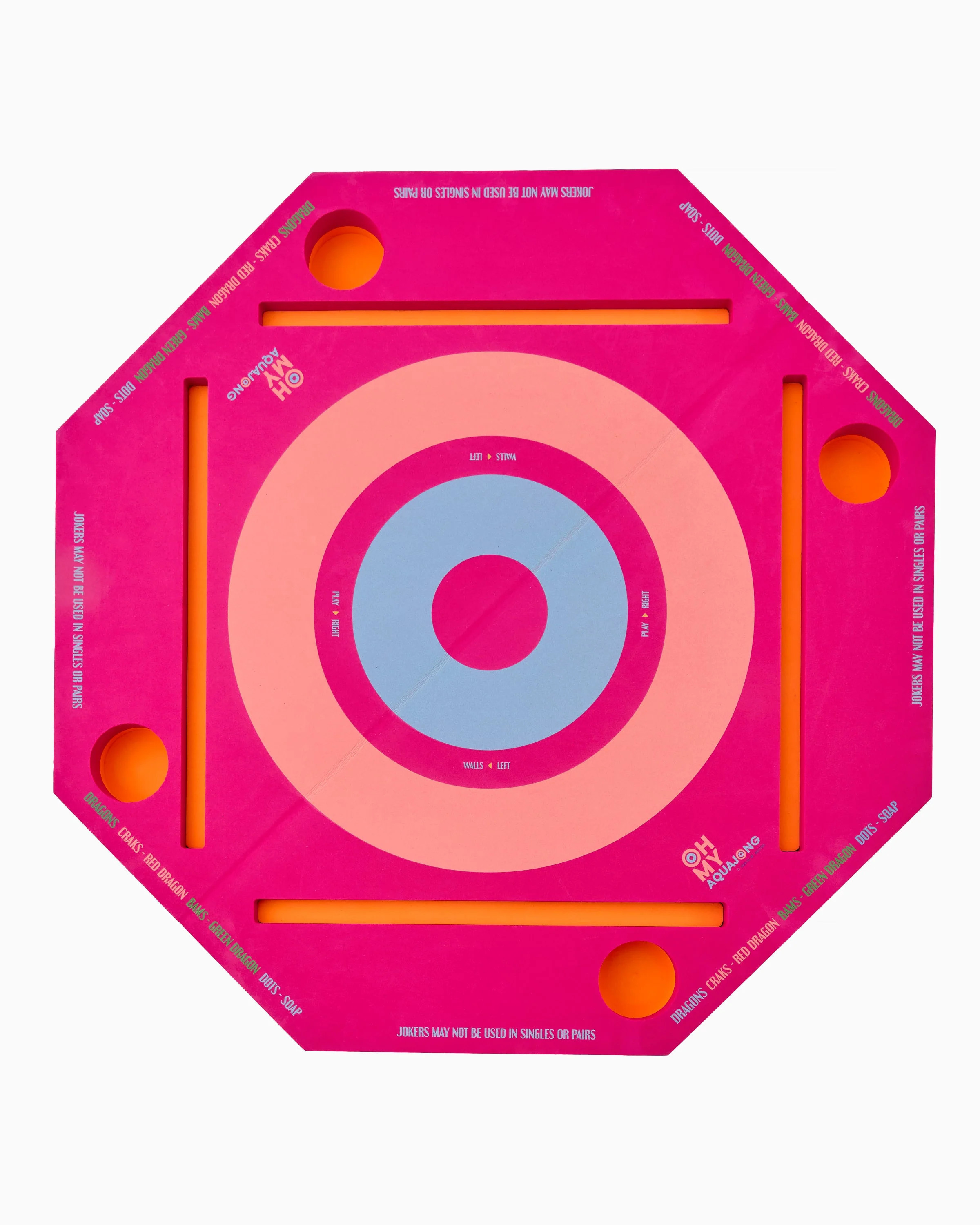 Pink Aqua Jong Pool Mat | Oh My Mahjong