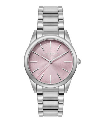 Olivia Burton Women's Glowful Silver Tone Stainless Steel Bracelet Watch, 34mm - Macy's | Macy's