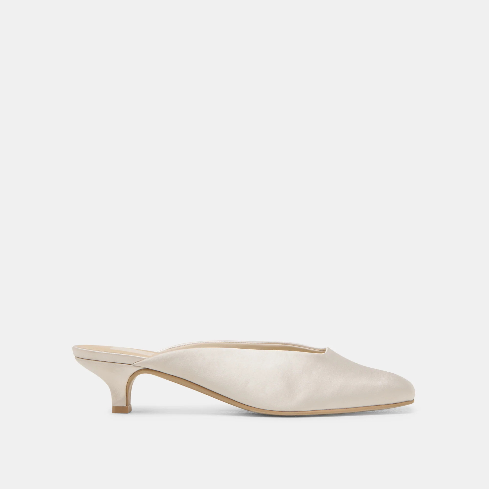 UMARA HEELS IVORY SATIN | DolceVita.com