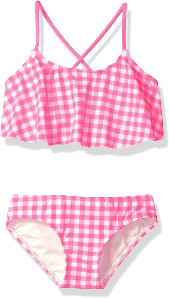 Kanu Surf Girls' Lilly Flounce Bikini Beach Sport 2 Piece Swimsuit | Amazon (US)